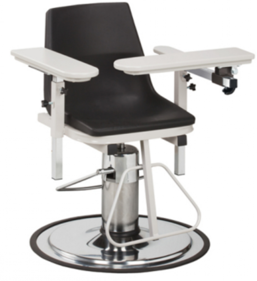 H Series E-Z-Clean Blood Drawing Chair with ClintonClean Arms