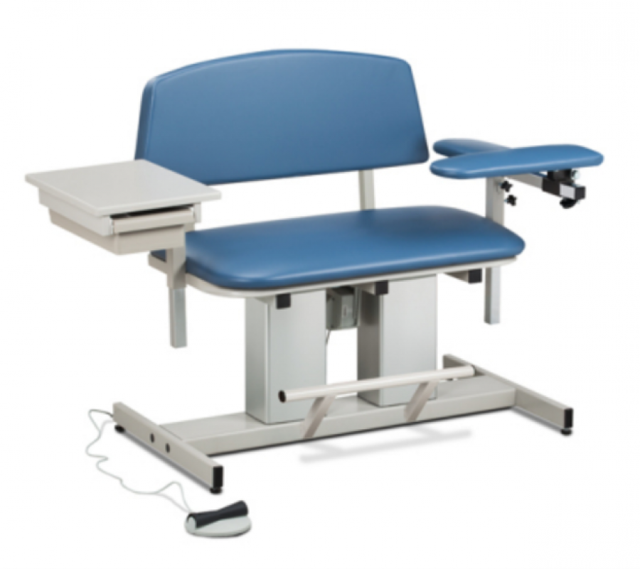 Power Series Bariatric Padded Blood Drawing Chair with Drawer