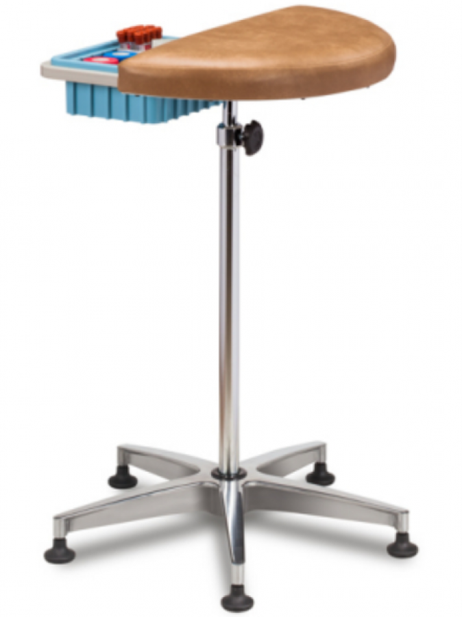 Half Round, Stationary Padded Phlebotomy Stand