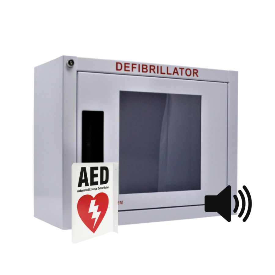 One Beat CPR Standard Alarm Wall Cabinet - Large