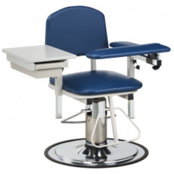 H Series Padded Hydraulic Blood Drawing Chair with Drawer