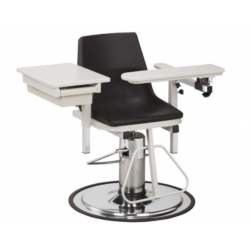 H Series E-Z-Clean Blood Drawing Chair with ClintonClean™ Arms & Drawer