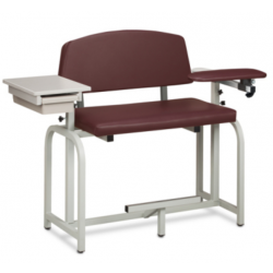 Lab X Series Extra Tall & Extra Wide Blood Drawing Padded Chair with Drawer