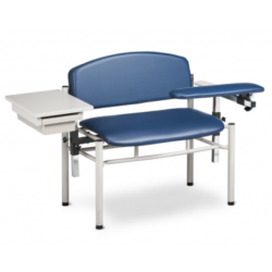 SC Series Extra Wide Padded Blood Drawing Chair with Drawer
