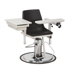 H Series E-Z-Clean Blood Drawing Chair with ClintonClean Arms & Drawer