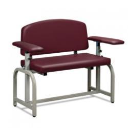 Lab X Series Extra Wide Blood Draw Chair with Straight Arms