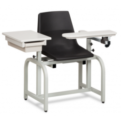Standard Lab Series Blood Drawing Chair for Phlebotomy with ClintonClean Arms with Drawer