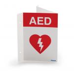Philips Healthcare, 989803170921, AED Wall Sign, Accessories Emergency